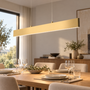 Maytoni step lampadario per tavolo da pranzo moderno oro led 30w 3000k