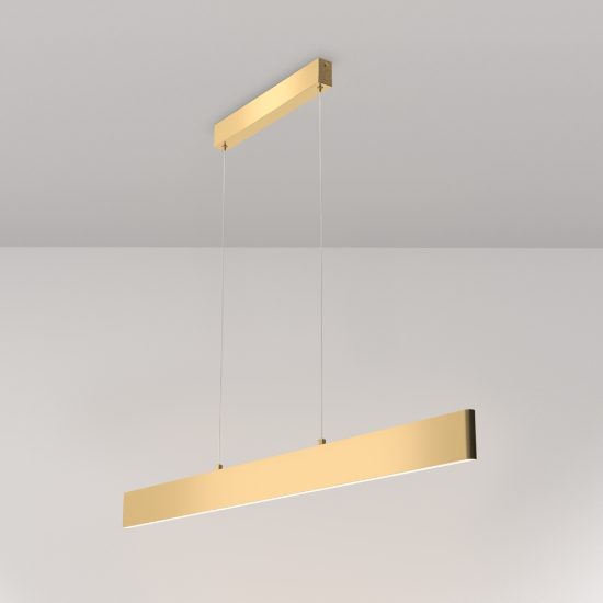 Maytoni step lampadario per tavolo da pranzo moderno oro led 30w 3000k