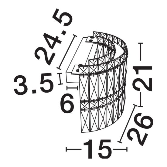 Applique da parete classica cromo cristallo per soggiorno led 12w 3500k dimmerabile