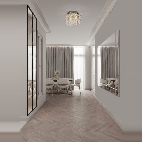 Plafoniera classica cromo cristallo per camera da letto led 28w 3500k dimmerabile
