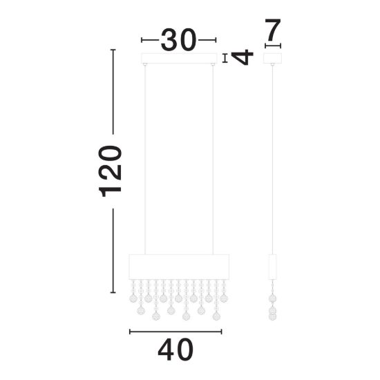 Lampadario a sospensione oro per sala da pranzo led 20w 3500k dimmerabile