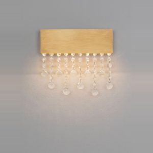Applique classica da parete oro per soggiorno led 15w 3500k 30cm dimmerabile