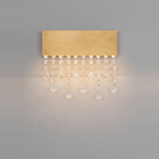 Applique classica da parete oro per soggiorno led 15w 3500k 30cm dimmerabile