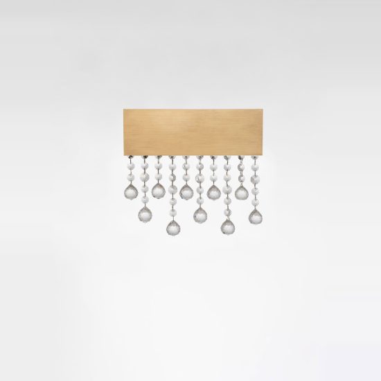 Applique classica da parete oro per soggiorno led 15w 3500k 30cm dimmerabile