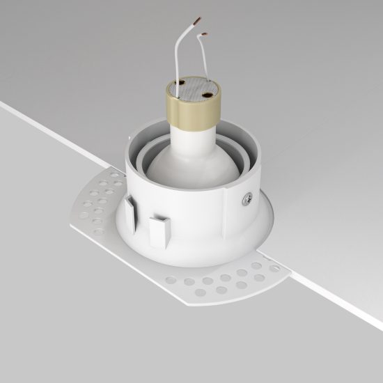 Maytoni dot faretto da incasso gu10 per cucina moderno tondo bianco