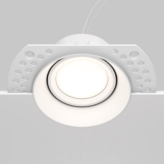 Maytoni dot faretto da incasso gu10 per cucina moderno tondo bianco