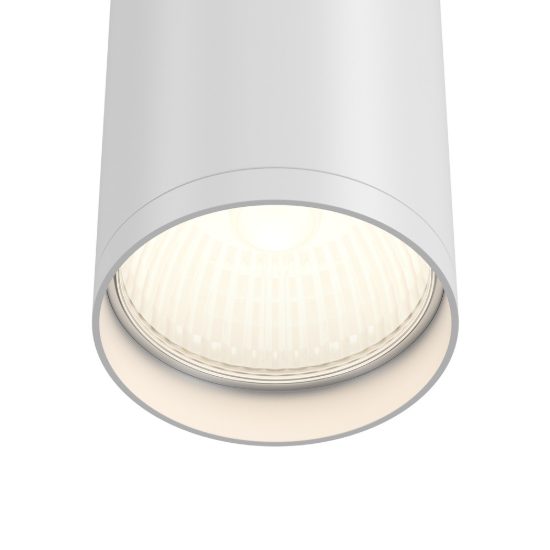 Faretto da soffitto gu10 cilindrico bianco maytoni focus s