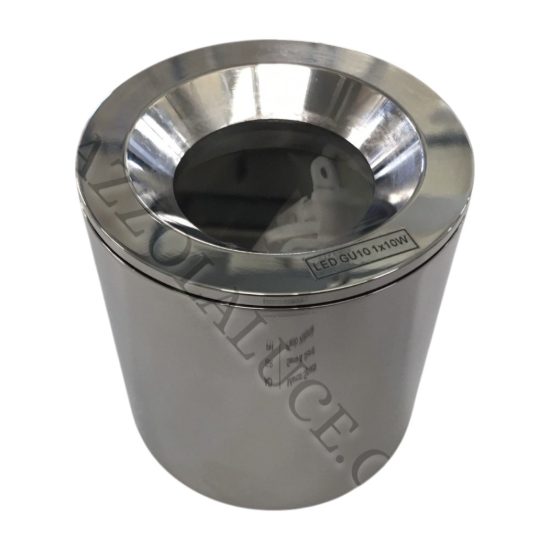 Faretto per esterno bagno cilindro cromo da soffitto