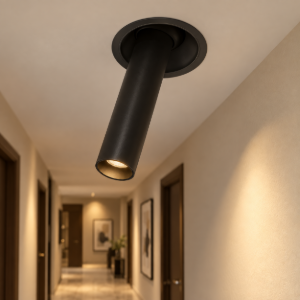 Faretto per cucina nero da incasso led 7w 3000k maytoni focus t