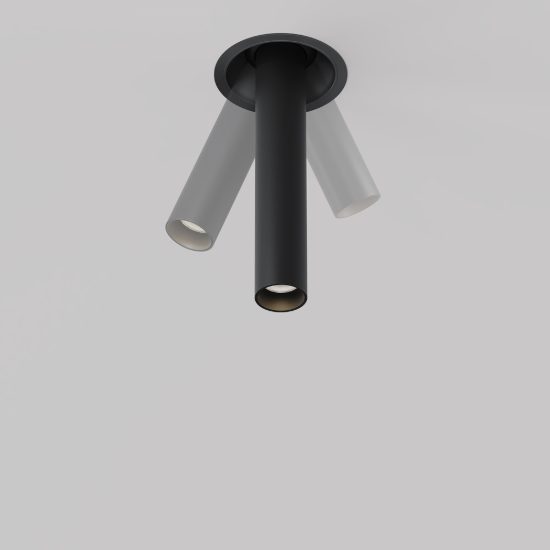 Faretto per cucina nero da incasso led 7w 3000k maytoni focus t