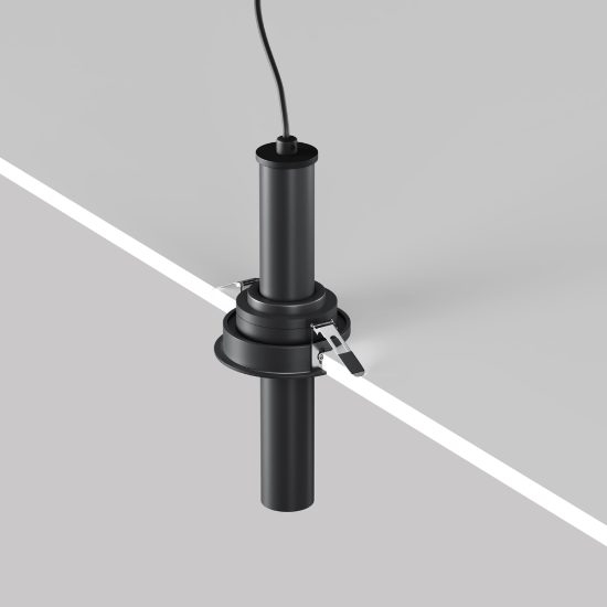 Faretto per cucina nero da incasso led 7w 3000k maytoni focus t