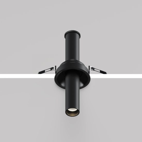 Faretto per cucina nero da incasso led 7w 3000k maytoni focus t