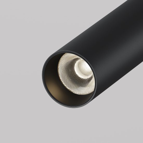 Faretto per cucina nero da soffitto led 6w 3000k orientabile maytoni focus t