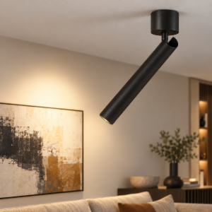Maytoni focus t faretto nero da soffitto led 6w 3000k moderno