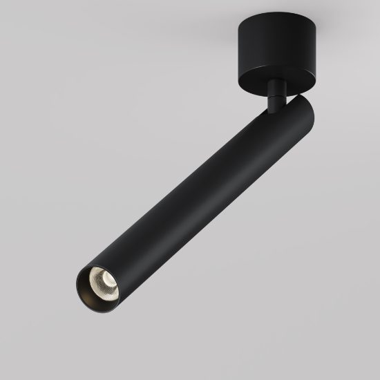 Maytoni focus t faretto nero da soffitto led 6w 3000k moderno