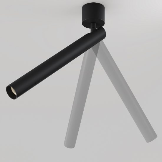 Maytoni focus t faretto nero da soffitto led 6w 3000k moderno