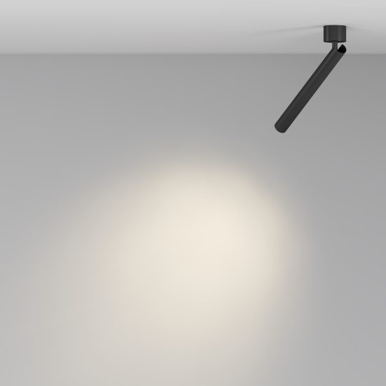 Maytoni focus t faretto nero da soffitto led 6w 3000k moderno