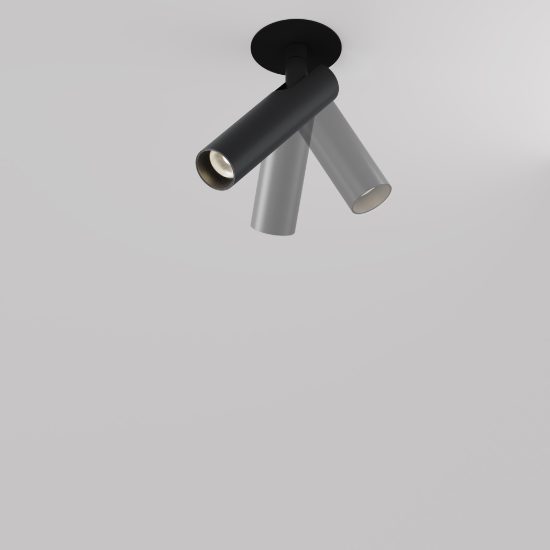 Faretto da incasso nero orientabile led 3000k maytoni focus t