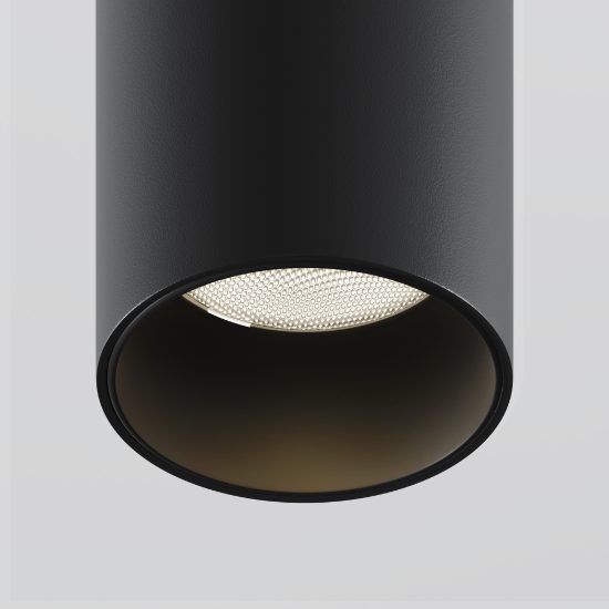 Faretto da incasso nero orientabile led 3000k maytoni focus t
