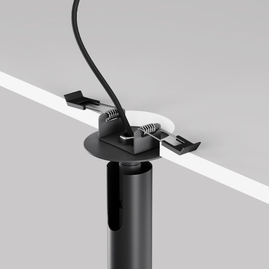 Faretto da incasso nero orientabile led 3000k maytoni focus t