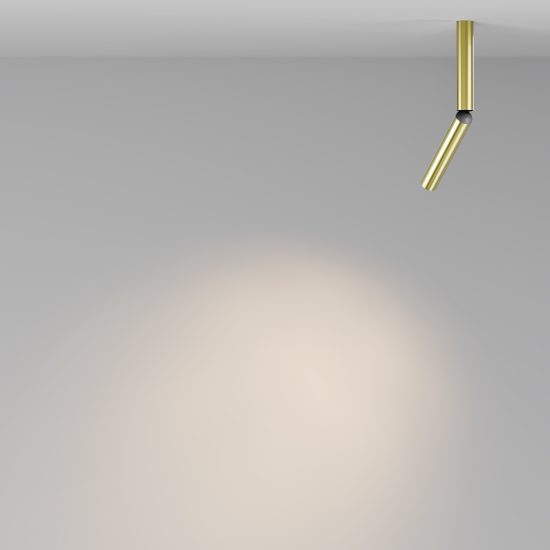 Maytoni focus t faretto da soffitto led 6w 3000k orientabile ottone