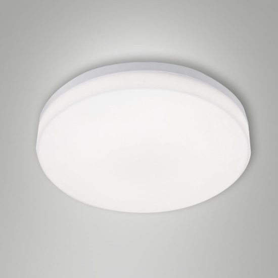 Fabas trigo plafoniera da bagno rotonda bianca led 27w 3000k ip65