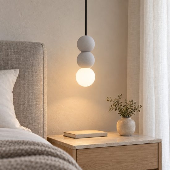Lampada a sospensione per cucina moderna sferica bianco e opale vetro