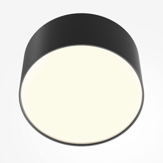 Maytoni zon plafoniera per ingresso nera led 12w 3000k 12cm
