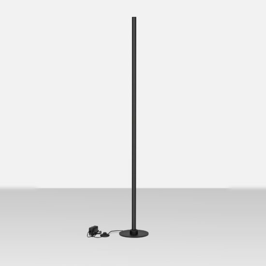 Piantana per camera da letto moderna lineare nera da pavimento led 40w
