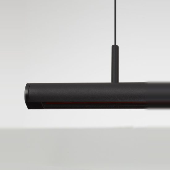 Lampadario lineare da tavolo per cucina moderno nero a sospensione led 70w