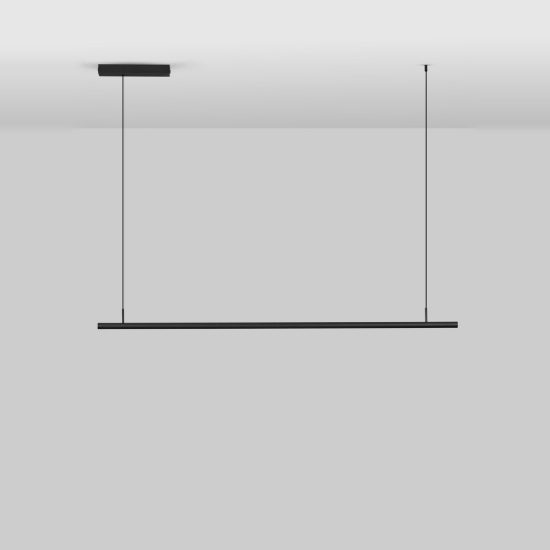Lampadario lineare da tavolo per cucina moderno nero a sospensione led 70w
