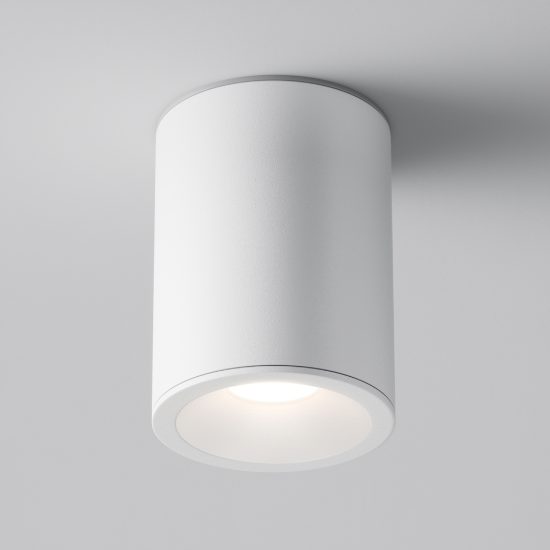 Faretto da esterno soffitto ip54 gu10 cilindro bianco maytoni zoom