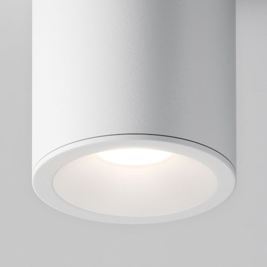 Faretto da esterno soffitto ip54 gu10 cilindro bianco maytoni zoom