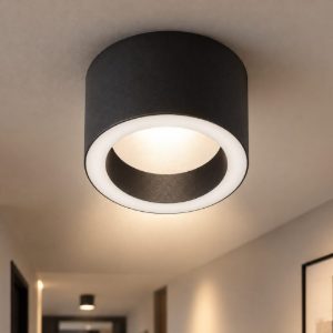 Fabas urbino faretto per cucina nero da soffitto led 7w cct 2700k 3000k 4000k