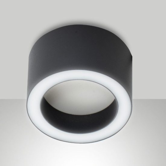 Fabas urbino faretto per cucina nero da soffitto led 7w cct 2700k 3000k 4000k