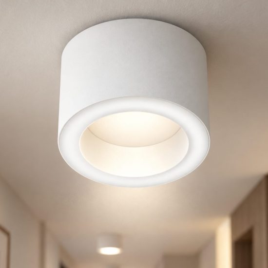 Fabas faretto da soffitto rubino cilindro bianco led 7w cct 2700k 3000k 4000k