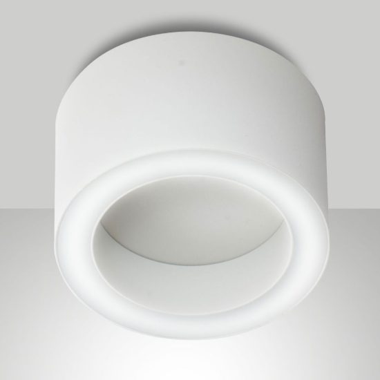 Fabas faretto da soffitto rubino cilindro bianco led 7w cct 2700k 3000k 4000k