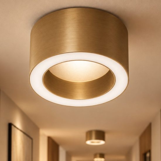 Faretto bronzo satinato per cucina da soffitto led 7w cct 2700k 3000k 4000k fabas urbino