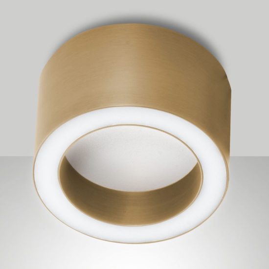 Faretto bronzo satinato per cucina da soffitto led 7w cct 2700k 3000k 4000k fabas urbino