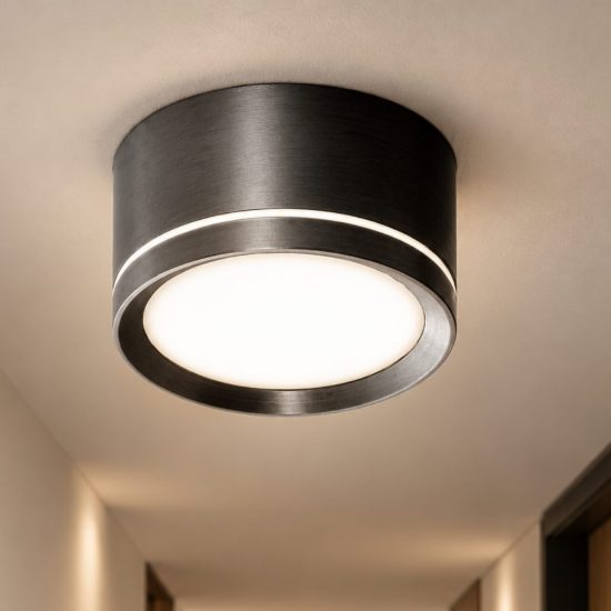 Fabas pesaro faretto per cucina nero da soffitto led 7w cct 2700k 3000k 4000k
