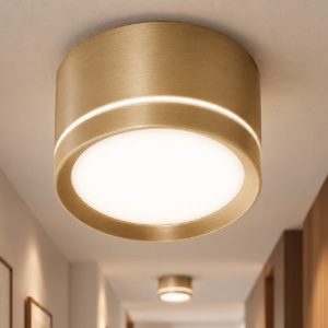 Fabas pesaro faretto bronzo satinato da soffitto led 7w cct 2700k 3000k 4000k