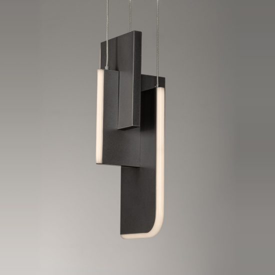 Lampada moderna a sospensione per cucina grigio argento led 11w 3000k dimmerabile