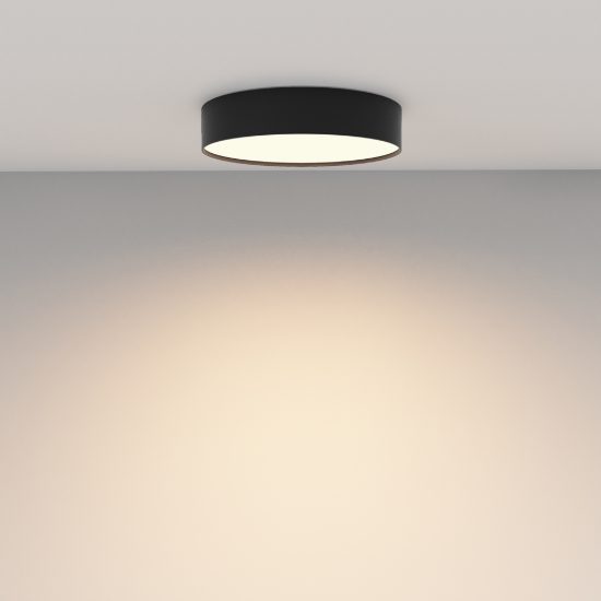 Zon maytoni plafoniera per interni nero led 3000k 30cm