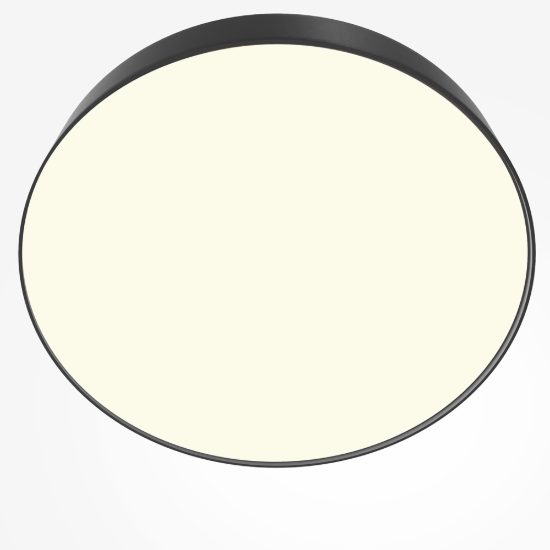 Maytoni zon plafoniera per ingresso rotonda nera led 45w 3000k 40cm