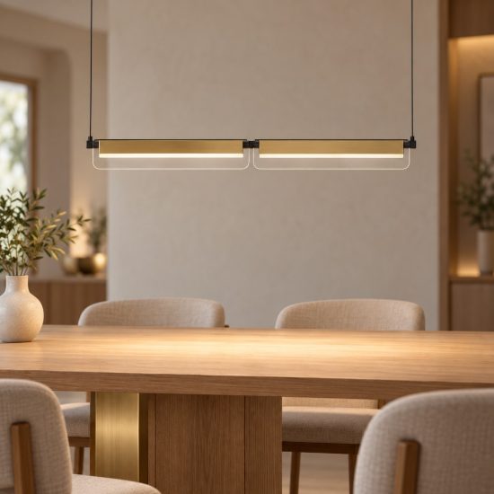Lampadario a sospensione nero oro e grigio per soggiorno led 20w 3000k dimmerabile