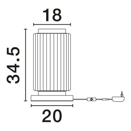 Lampada da tavolo  oro led 10w 3000k dimmerabile