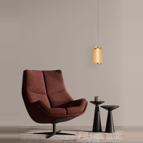 Lampada moderna a sospensione oro vetro led 10w 3000k dimmerabile