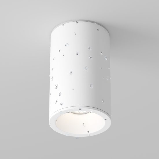 Zoom maytoni faretto da soffitto per bagno ip54 cilindrico bianco