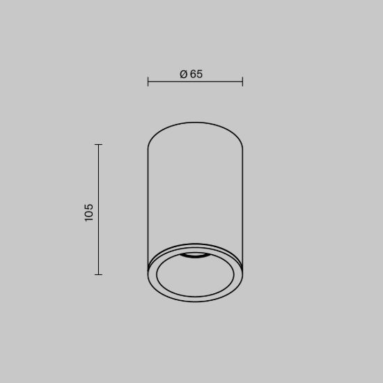 Zoom maytoni faretto da soffitto per bagno ip54 cilindrico bianco