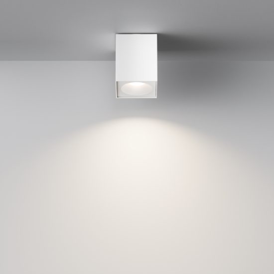 Maytoni zoom faretto da bagno per soffitto ip54 moderno cubico bianco